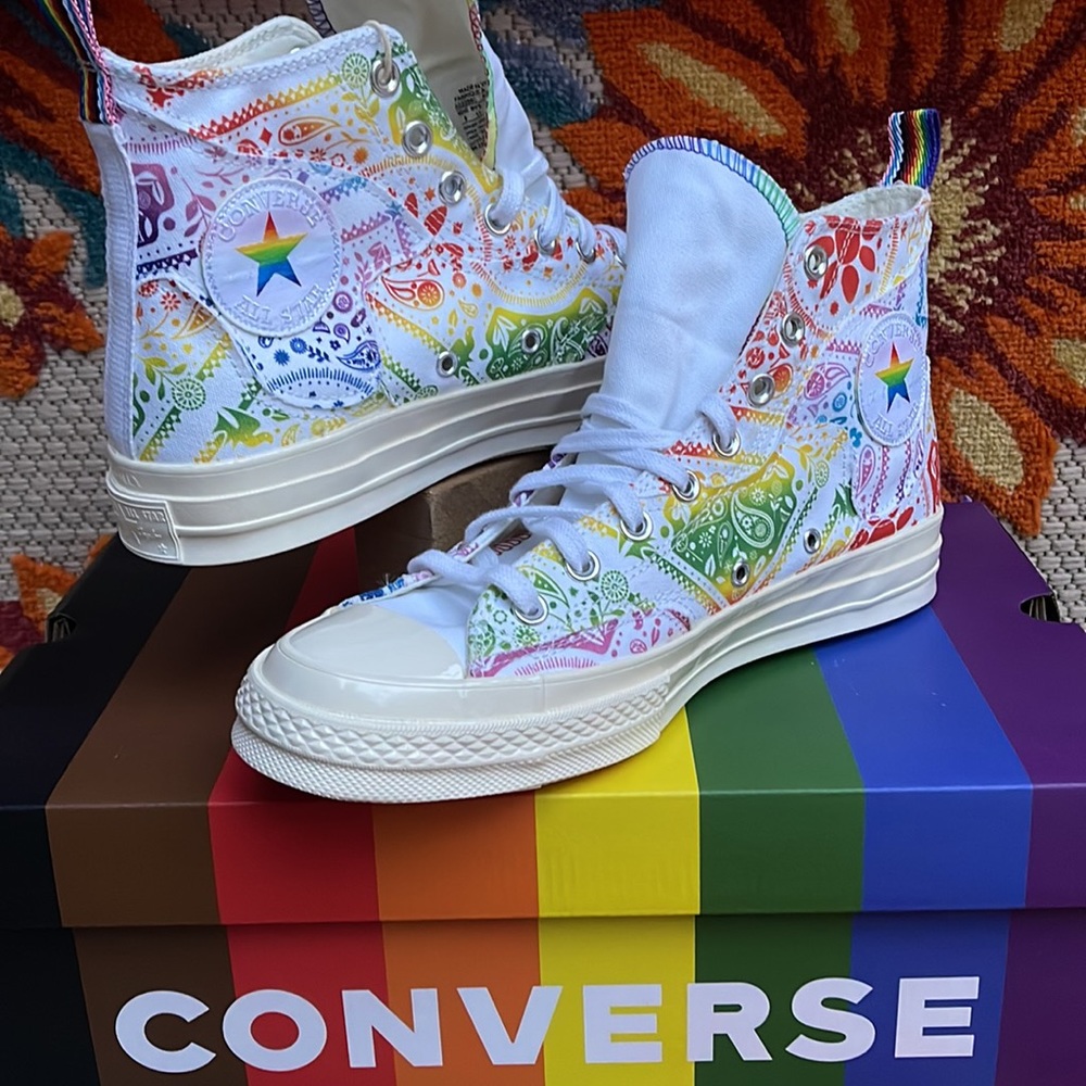 Converse A02266C All Star
CHUCK Taylor 70 HI
WHITE/UNIVERSITY RED Men’ sneakers - Picture 1 of 16